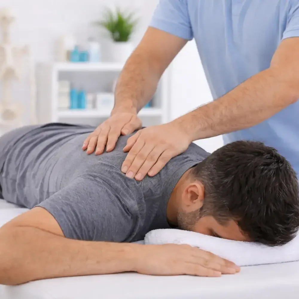 Physiotherapy session in progress